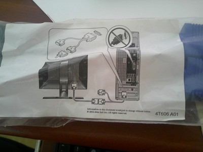 4T606 A01 - DELL Y-Splitter Video Cable Set Dual DVI D and VGA channels