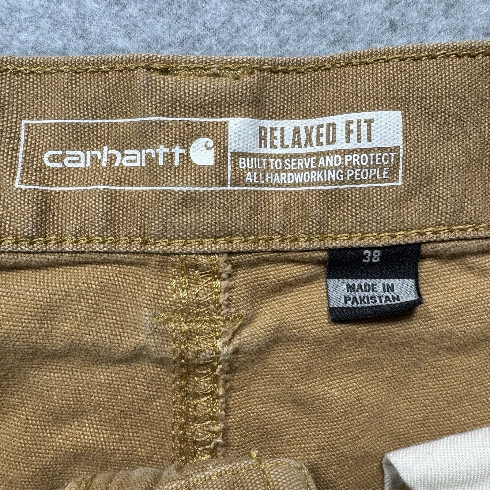 Carhartt Shorts Mens 38 Rugged Flex Relaxed Fit Canvas Work Shorts BS2514-M thumbnail 3