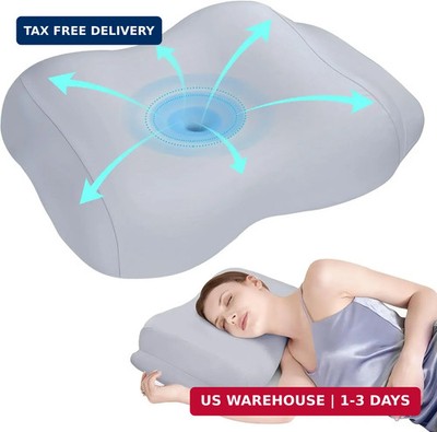 Ergo Pillow for Sleep Apnea, Neck Pain, and Snoring Relief, Orthopedic,Standard