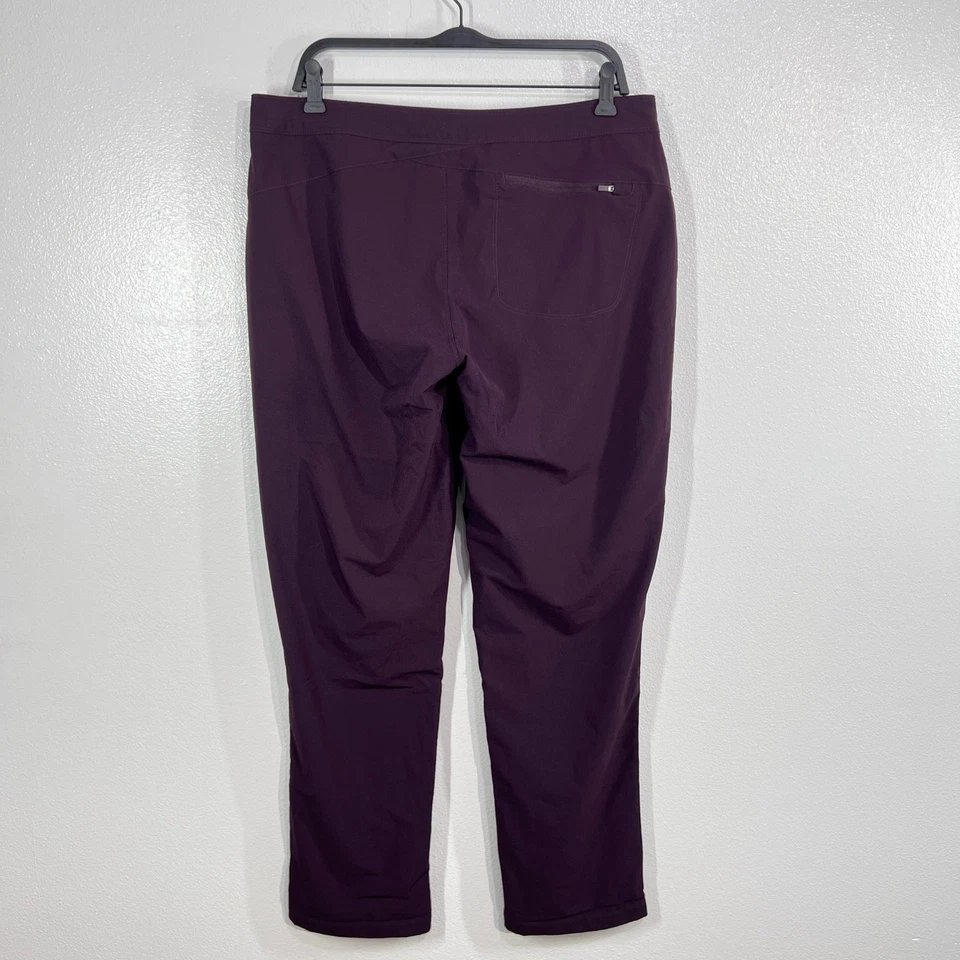 Pantalones Mountain Hardwear para mujer talla 12/32 ciruela suave forrados de vellón senderismo al aire libre Foto 3 de 4