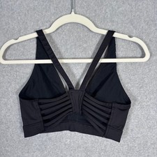 Victorias Secret VSX Sports Bra Small Strappy Back Plunge Lightly Lined Active