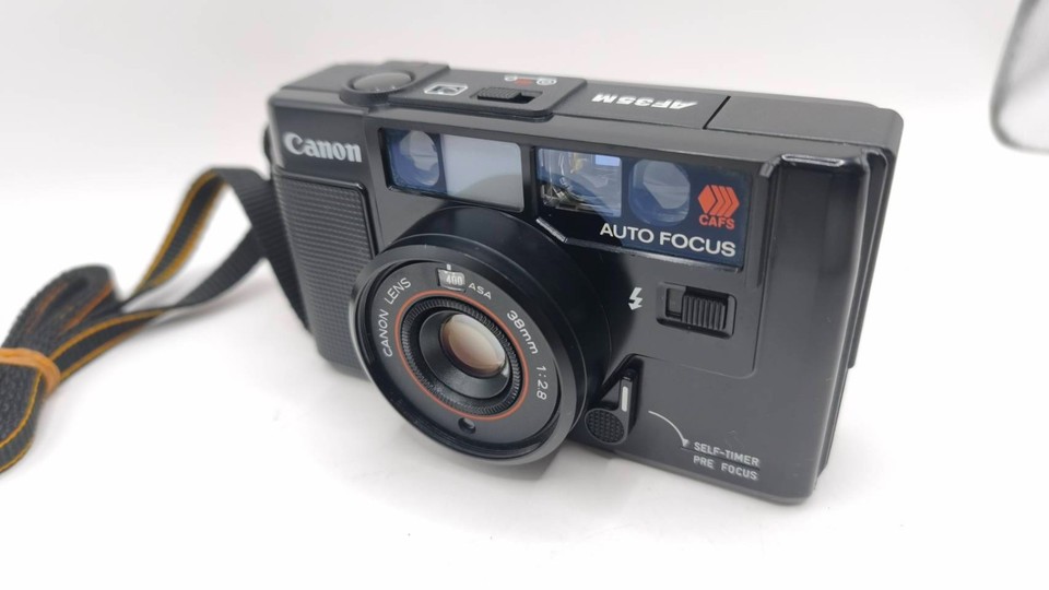 Canon AF35J – Appareil Photo Compact 35mm Avec Flash Intégré, Argentique