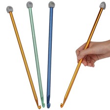 Tunisian Crochet Hook Set - 9mm 10mm 11mm Large Hooks, 3PCS Extra Long 13.8in...