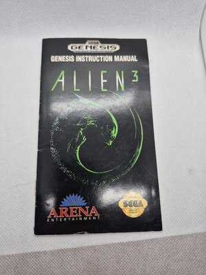 Alien 3 (SEGA Genesis) Authentic MANUAL ONLY | eBay