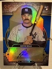 2024 Topps Triple Threads Blue AUSTIN WELLS RC /10 Auto Yankees RA-AW SSP🔥