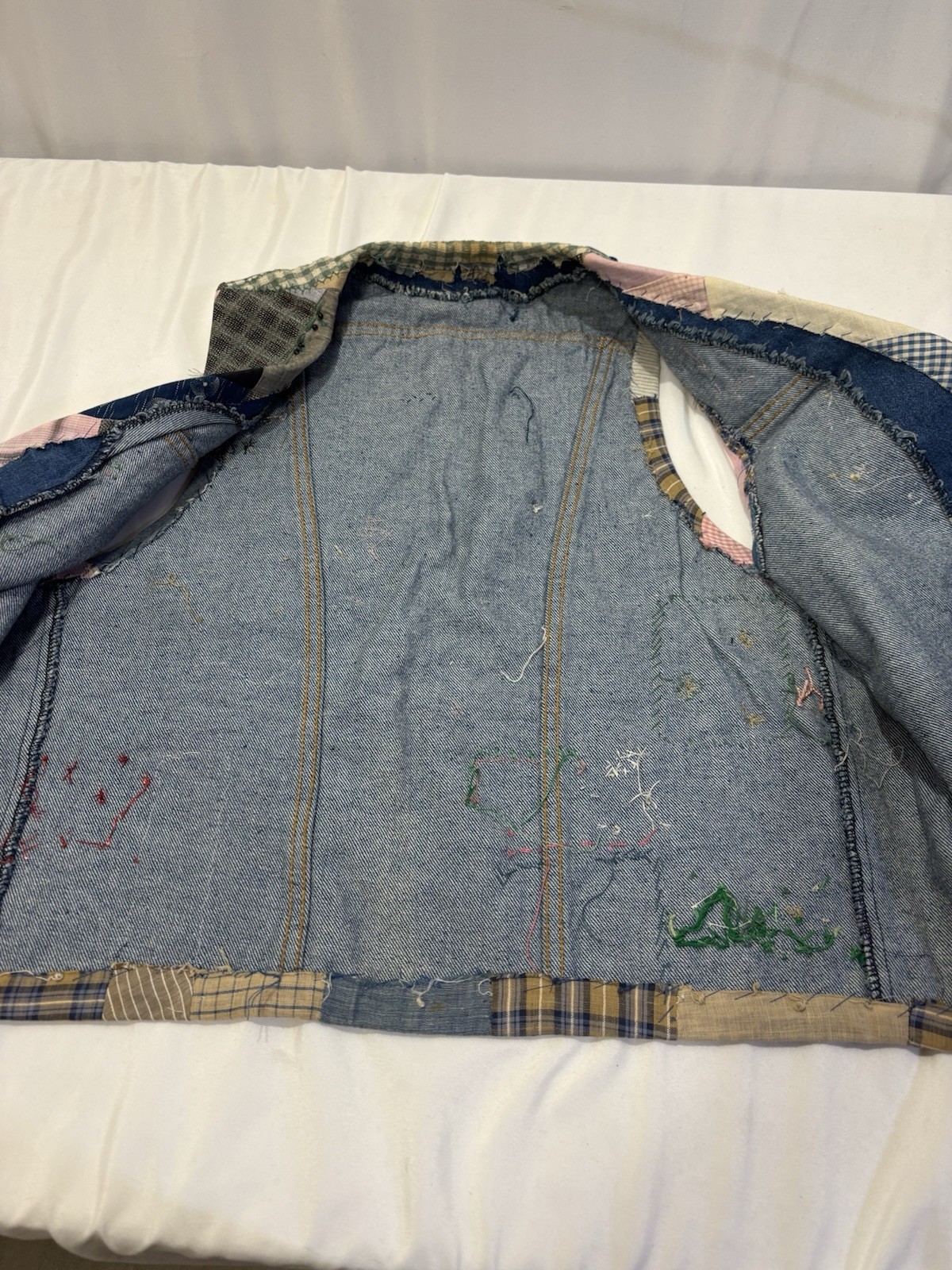 OOAK Handmade Patchwork Quilt Vest Cottagecore Bo… - image 12