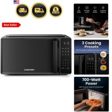 Microwave Oven 700W 0.7 Cu Ft Countertop Compact Kitchen Appliance Black