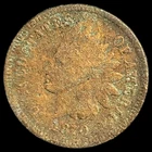 1870 Indian Head Cent - Antique United States of America 1c Penny Coin