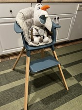 Stokke Clikk BLUE High Chair All-in-One Tray  Harness  Footrest  Seat Cushion