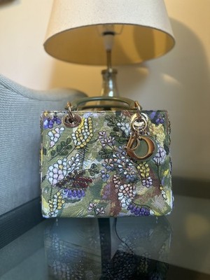 $20k Dior Art Embroidered 2024 D-lite Lady Dior Bag 