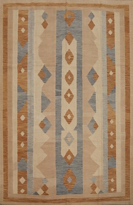 Handwoven Southwestern Style Geometric Pattern Rug Reversible Room Size Rug 8x10