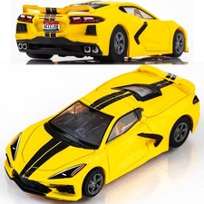 AFX Corvette C8 Torch Yellow Mega G MG HO scale slot Car MegaG Plus