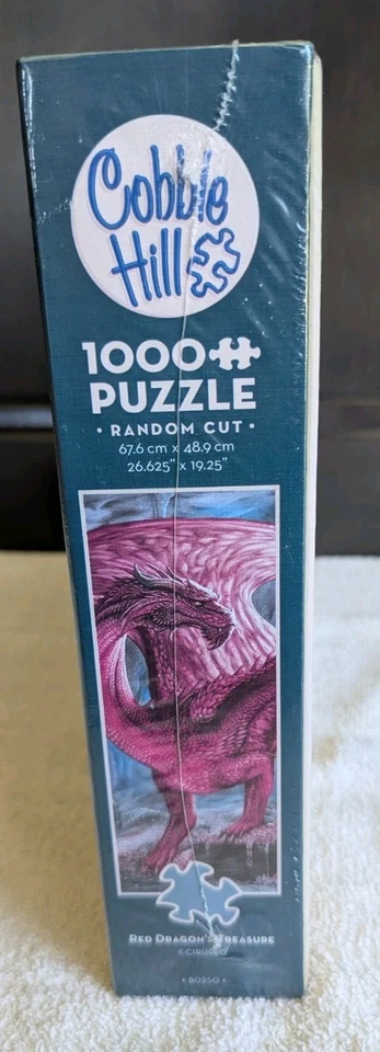 Rompecabezas Cobble Hill 1000 Piezas Tesoro del Dragón Rojo Dorado con Póster NUEVO SELLADO  Foto 3 de 4
