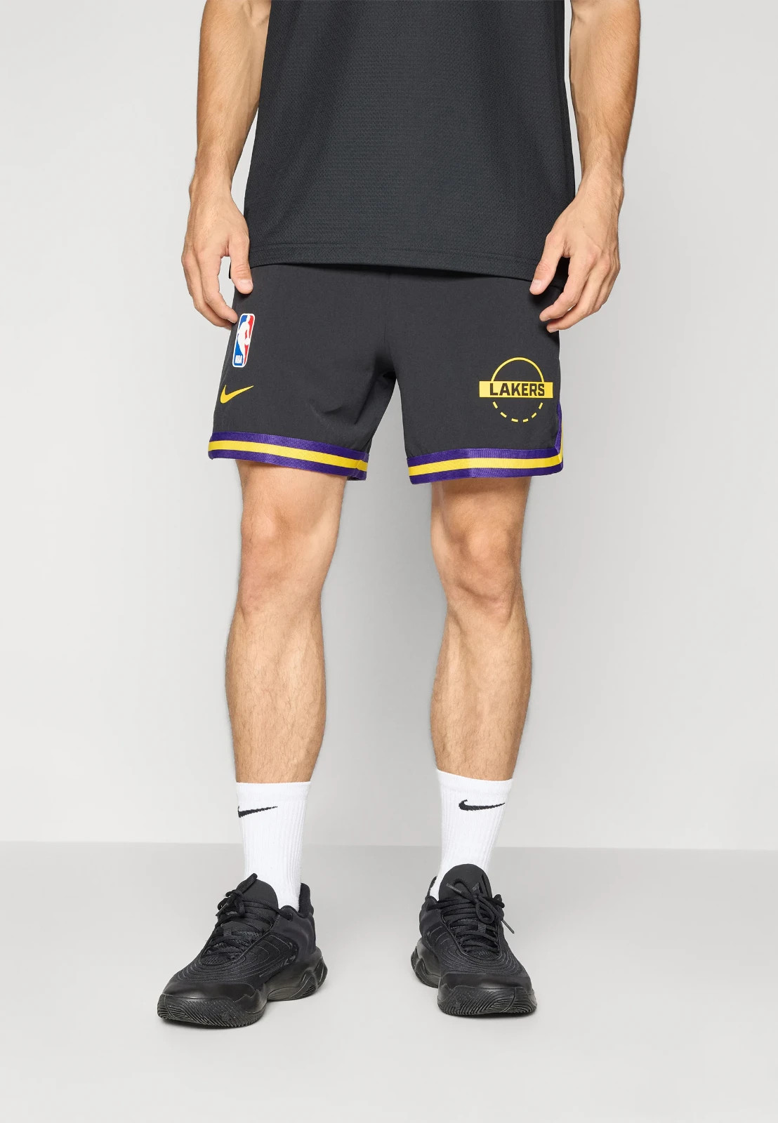 NEW Nike DNA NBA Los Angeles Lakers Black Dri Fit Athletic Basketball Shorts 3XL