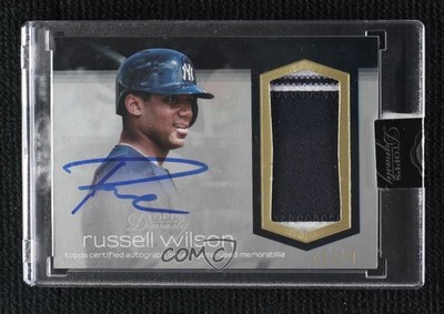 2018 Topps Dynasty Patch 3/10 Russell Wilson #AP-RW5 Patch Auto 6fs