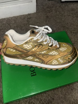 Bottega Veneta Orbit Runner Men's Low Top Lace-Up Gold/White Sneakers