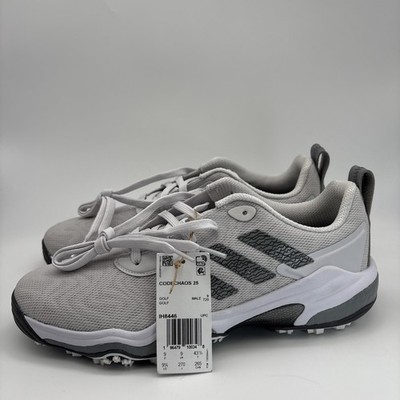 Adidas CodeChaos 25 Spikeless Golf Shoes Men's Size 9.5 White Dash Grey IH8446