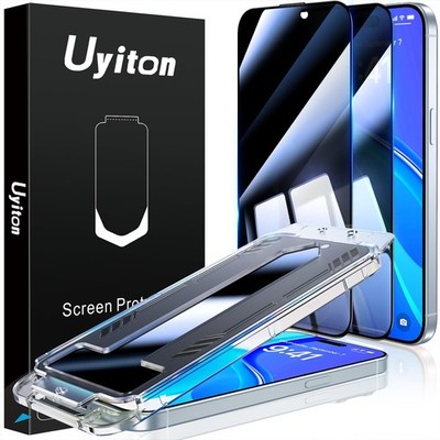 iPhone 15 Privacy Screen Protector UnBreak-Glass & 28° Anti-Spy, Zero Bubble