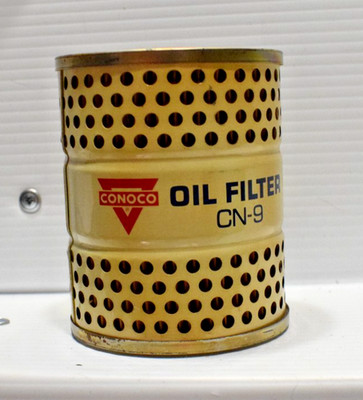 CONOCO OIL FILTER CN-9 CARTRIDGE SERVICE VINTAGE 1960s BOX GASKETS HOUSTON TEXAS