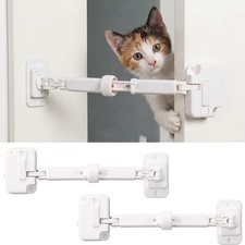 2 Pcs Pet Door Latches for Cats Adjustable Cat Door Dog Litter Box Feeding St...