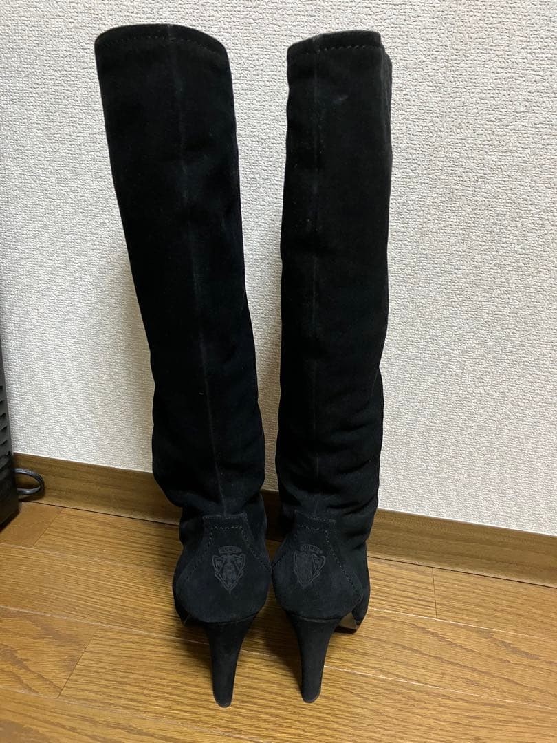 GUCCI Boots Heel Long Suede Black EU36.5/US6.5 116436c thumbnail 13