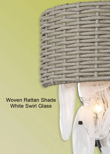 Minka Lavery 5295 Breaker Isle 4 Light 19" Tall Wall Sconce - Coal - Picture 4 of 8