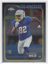 #241 Brenden Rice 2024 Topps Chrome RC Los Angeles Chargers