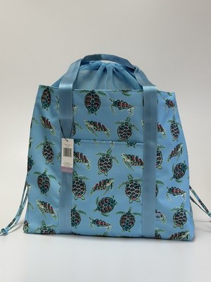 $135  Vera Bradley Sea Turtles Beach Bag   Lighten Up~ Large Family Tote ~ NWT