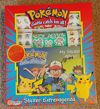 SANDYLION Pok mon Sticker Extravaganza 190 Stickers 1999 SEALED