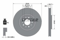 2X Bremsscheibe PRO Textar 92145103 FüR Jeep Cherokee Alfa Spider Brera Jtdm 20V