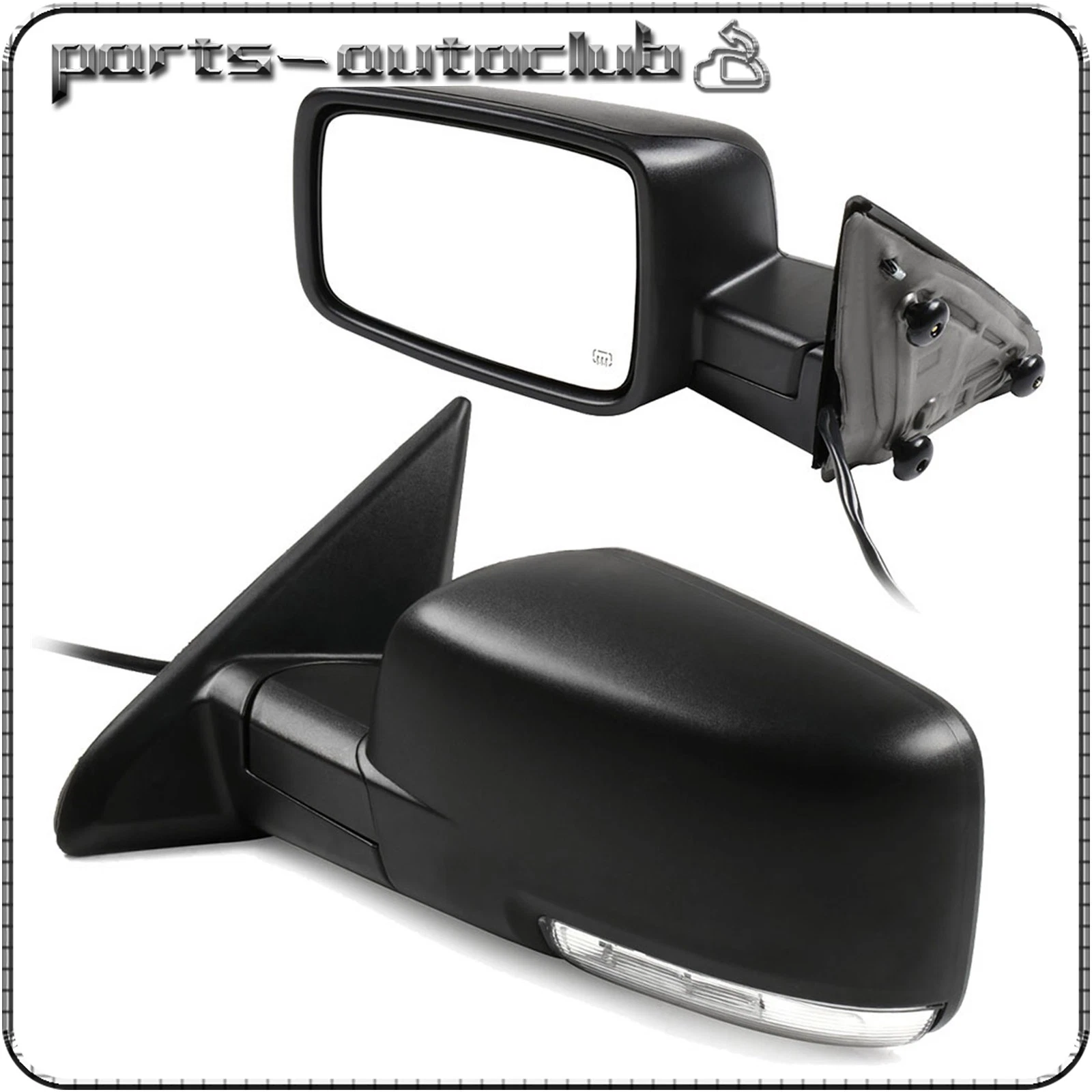 Power Heated Turn Signal Puddle Light Pair Side Mirrors For 09-19 Dodge Ram 1500
Opens in a new wind