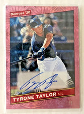 2020 Panini Donruss - Retro 1986 Signatures Tyrone Taylor #86S-TT Pink 116/199