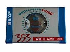 BASF 353 CR II LIVE  90 Type II Blank Cassette Tape (SEALED)