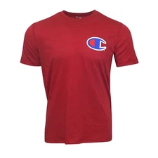 Champion Large Reverse Weave Men's (Garnet) Short Sleeve T-Shirt