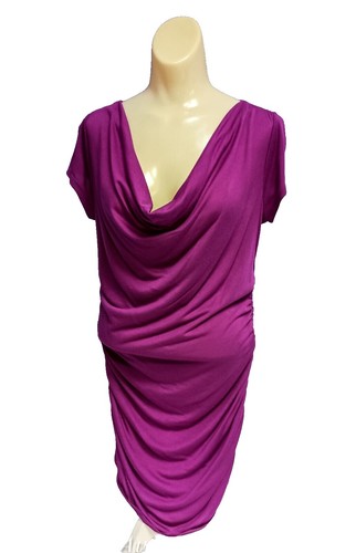 Robe Zaftique GOSSAMER PLANT Couleur Aubergine Violet - Taille Plus (1X-3X) - Neuve Sans étiquette