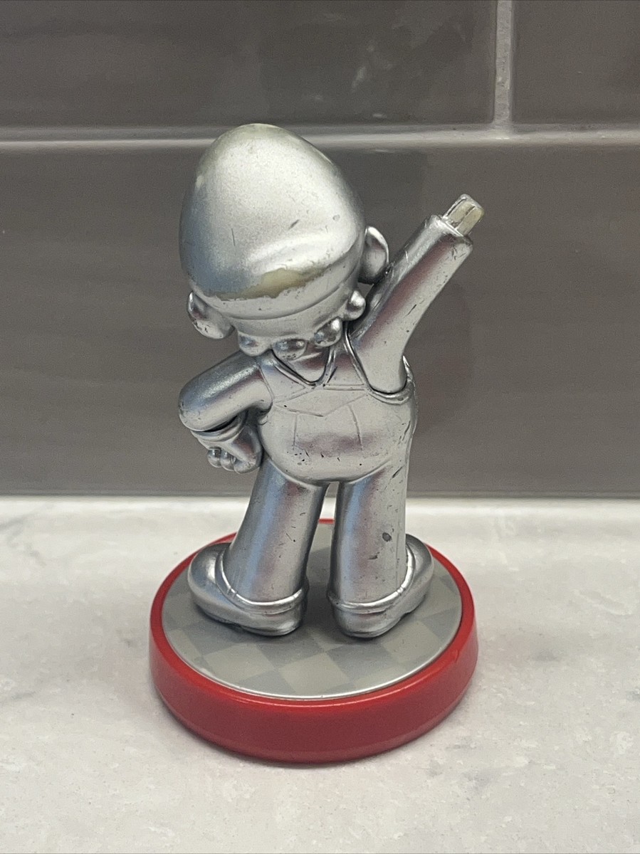Silver Mario Amiibo Super Mario Bros. Series TESTED READ