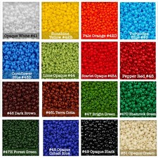 TOHO 11/0 Round Japanese Glass Seed Beads, 10g - Matte  Opaque, Choose Color/s