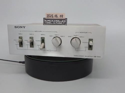 SONY SB-500 Tape Recorder Selector Tape Deck Selector Silver Japan Used - Video 1 of 1