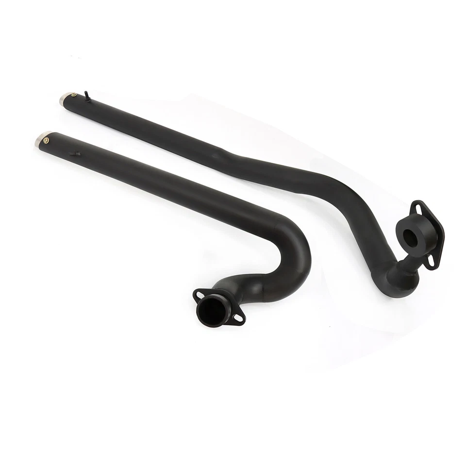 For Yamaha V Star 1100 XVS1100 Shortshots Staggered Exhaust Muffler Pipes Black Foto 4 de 4