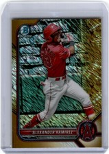 2022 Bowman #BCP-38 Alexander Ramirez Chrome Prospects Gold Shimmer