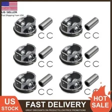 6X For Jaguar Land Rover 3.0L V/STD Supercharged Piston & Rings Assembly AJ126
