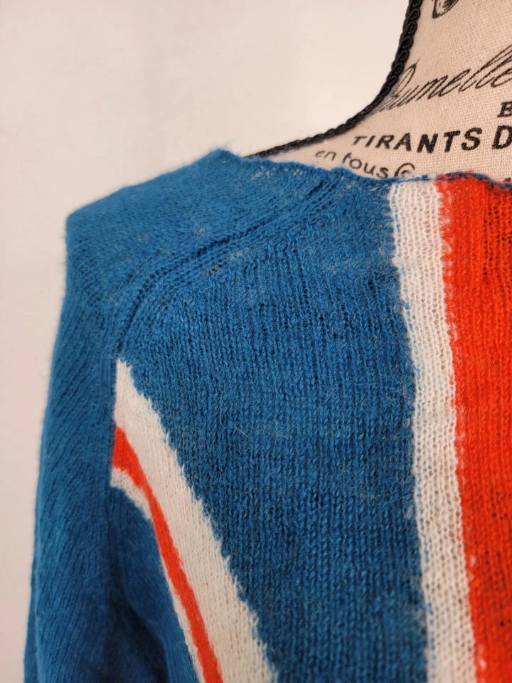 Top Wildfox Couture Etiqueta Dorada XS Save Queen Penny Lane Bandera de Inglaterra Británica Foto 4 de 4