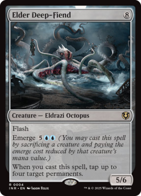 MTG - Elder Deep-Fiend - Innistrad Remastered - NM - EN - Foil