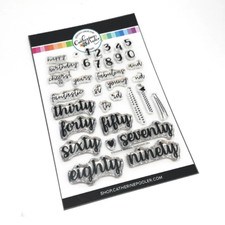 Catherine Pooler Designs  MILESTONE BIRTHDAY SENTIMENT MIX  Stamp Set