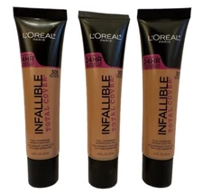 3 X L'Oreal Infallible Total Cover Foundation #305 Natural Beige Sealed
