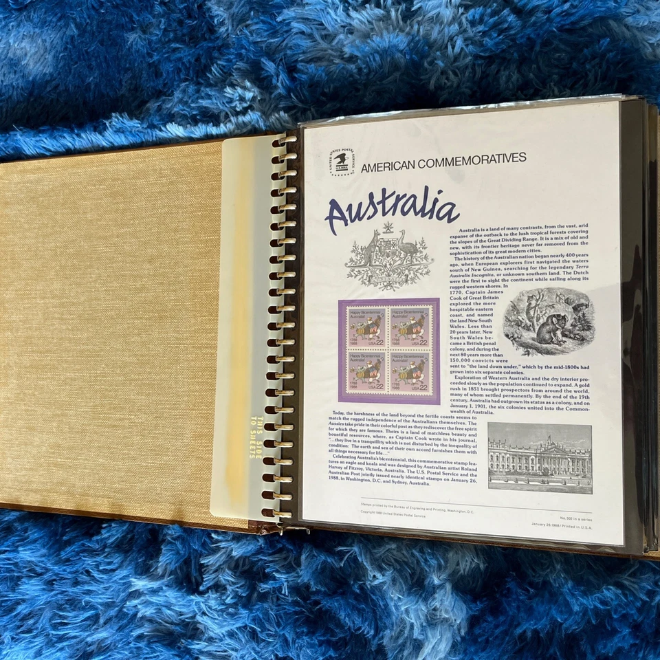 American Commemorative Collection Binder with 31 Panels, 1988-1989 - Image 2 of 4