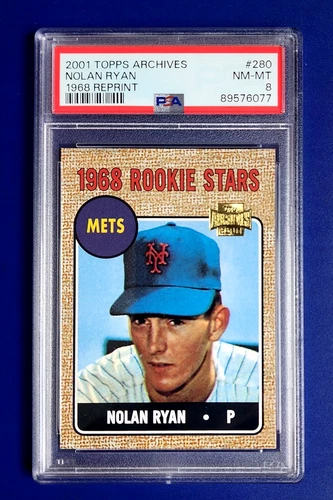 Nolan Ryan RC 1968 Rookie Stars #177 Mets 2001 Topps Archives PSA MINT *GWCARDS*