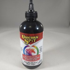 Unicorn Spit Gel Stain  Glaze 8 oz Midnights Blackness Black Paint USA Made