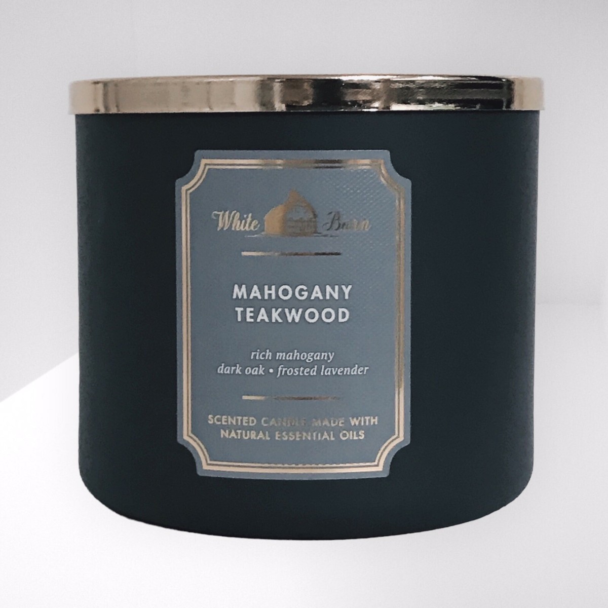 1 BATH & BODY WORKS MEN'S MAHOGANY TEAKWOOD 3 WICK SCANTED LARGE