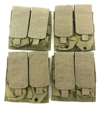 NEW Eagle Industries Khaki Double Mag Pouch, 2 x 2 Magazine SFLCS, 4 PACK